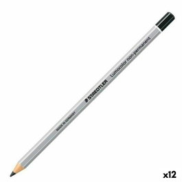 Staedtler Lápiz Lumocolor Omnichrom Negro (Set de 12)