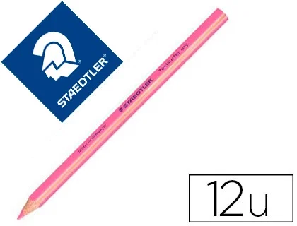 Staedtler Textsurfer Dry Lápices Fluorescentes Rosa, Set de 12 unidades