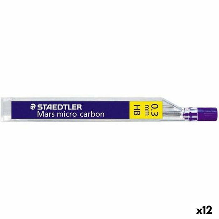 STAEDTLER Minas Mars Micro Carbon 0,3 mm HB, 12 tubos