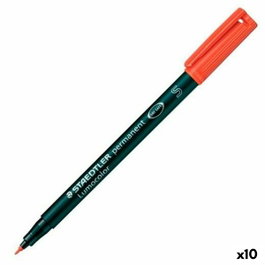 Staedtler Lumocolor 313-2 Rojo Set de 10