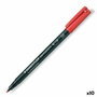 Staedtler Lumocolor 317-2 M Rojo (Set de 10)