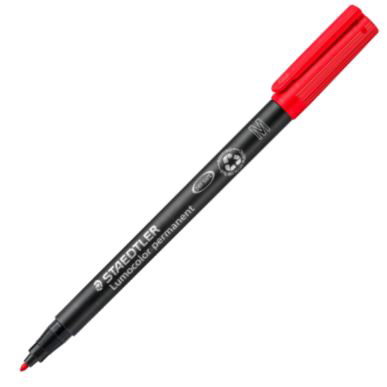 Staedtler Lumocolor 317-2 Rojo Set de 10