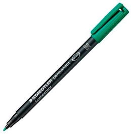 Staedtler Rotulador Permanente Lumocolor 317-5 M Verde Set de 10 (Set de 10)