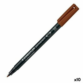 Staedtler Lumocolor 317-7 Marrón (Set de 10)