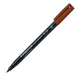 Staedtler 317-7 M Rotulador Permanente Lumocolor Marron (Set de 10) (Set de 10)