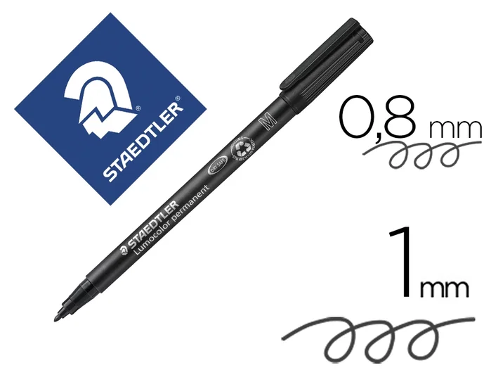 Staedtler Lumocolor 317-9 Negro Set de 10 Staedtler Lumocolor 317-9 Negro Set de 10