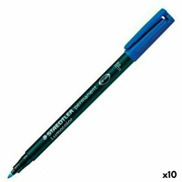 Staedtler Lumocolor 318-3 Azul Set de 10