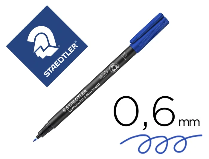 Staedtler Rotulador Permanente Lumocolor 318-3 F Azul (Set de 10) (Set de 10) Staedtler Rotulador Permanente Lumocolor 318-3 F Azul (Set de 10) (Set de 10)