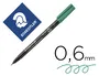 Staedtler Rotulador Lumocolor Retroproyeccion 318-5 Permanente Verde Punta Fina Redonda 0.6 mm