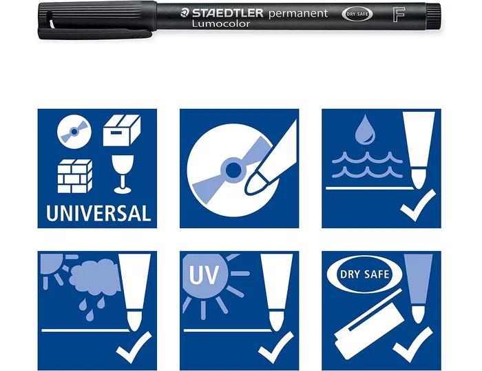 Staedtler Lumocolor 318-5 Verde Punta Fina 0,6 mm (Pack de 10) Staedtler Lumocolor 318-5 Verde Punta Fina 0,6 mm (Pack de 10)