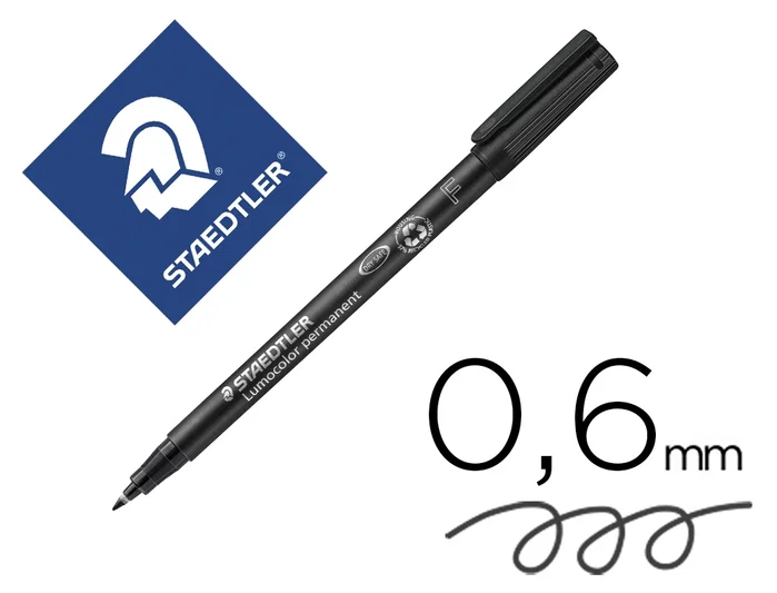 Staedtler Lumocolor 318-9 F Rotulador Permanente Negro, Paquete de 10 unidades (Set de 10) Staedtler Lumocolor 318-9 F Rotulador Permanente Negro, Paquete de 10 unidades (Set de 10)
