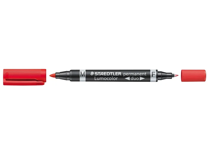 Staedtler Lumocolor 348 Marcador Permanente Duo Rojo Staedtler Lumocolor 348 Marcador Permanente Duo Rojo