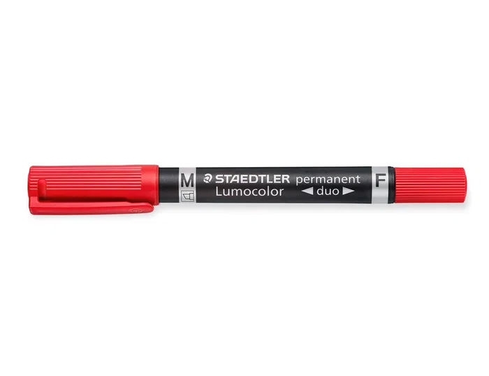 Staedtler Lumocolor 348 Marcador Permanente Duo Rojo Staedtler Lumocolor 348 Marcador Permanente Duo Rojo