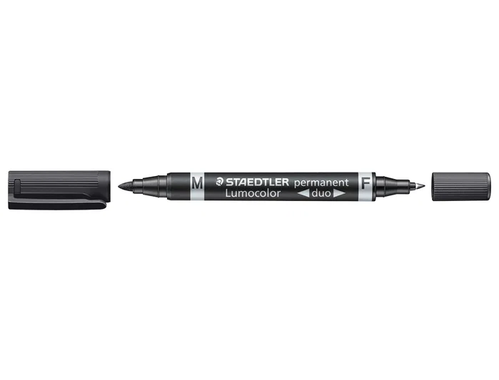 Staedtler Rotulador Lumocolor Permanente Duo 348 Negro Punta Fina 0,6mm Punta M 1,5mm Staedtler Rotulador Lumocolor Permanente Duo 348 Negro Punta Fina 0,6mm Punta M 1,5mm