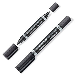 Staedtler Marcador Permanente Lumocolor 348-9 Negro (Set de 10) (Set de 10)