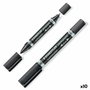 Staedtler Lumocolor 348 Negro Set de 10
