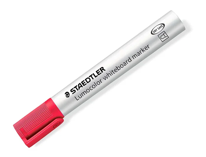 Staedtler Lumocolor 351 Rotulador para Pizarra Blanca Rojo, Punta Redonda, Set de 10 Staedtler Lumocolor 351 Rotulador para Pizarra Blanca Rojo, Punta Redonda, Set de 10