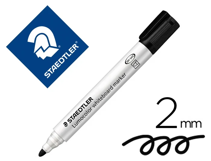 Staedtler Lumocolor 351 Rotulador para Pizarra Blanca Negro (Set de 10) Staedtler Lumocolor 351 Rotulador para Pizarra Blanca Negro (Set de 10)