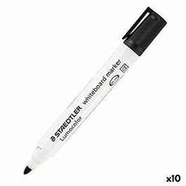 Staedtler Lumocolor 351 Rotulador para Pizarra Blanca Negro (Set de 10)