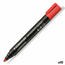 Staedtler Lumocolor 352 Marcador Permanente Rojo (Set de 10)