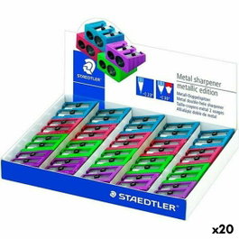 Staedtler Set de 20 Sacapuntas Metálicos Dobles