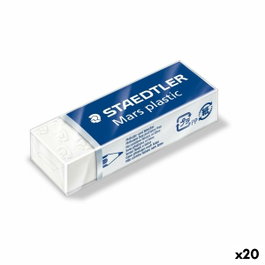 Staedtler Mars 526 Goma de borrar blanca en bloque, pack de 20 unidades