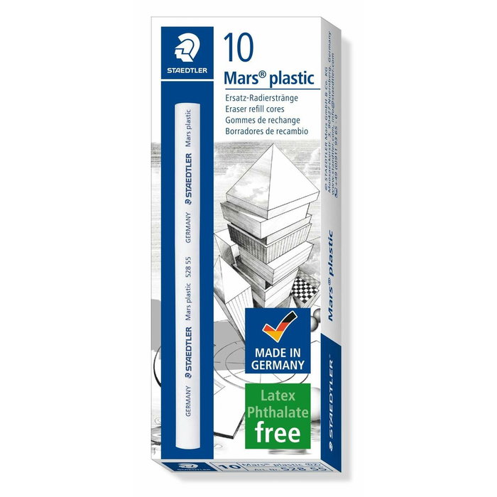 Staedtler Goma Recarga para Portagomas Mars Plastic (Set de 10) Staedtler Goma Recarga para Portagomas Mars Plastic (Set de 10)