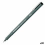 STAEDTLER pigment liner 0,1mm negro 10 unidades de punta fina con tinta de pigmento