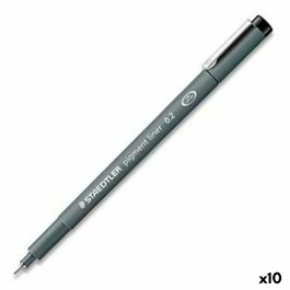 Staedtler Pigment Liner 0.2mm Negro (Set de 10)