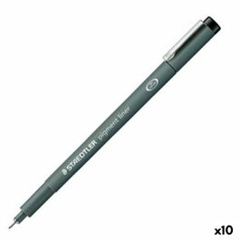 Staedtler Pigment Liner 0.5mm Negro (Set de 10)