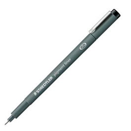 Staedtler Rotulador Calibrado Pigment Liner 0.5 mm Negro (Set de 10) (Set de 10)