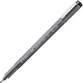 Staedtler Rotulador Calibrado Pigment Liner 1.0 mm Negro (Set de 10) (Set de 10)