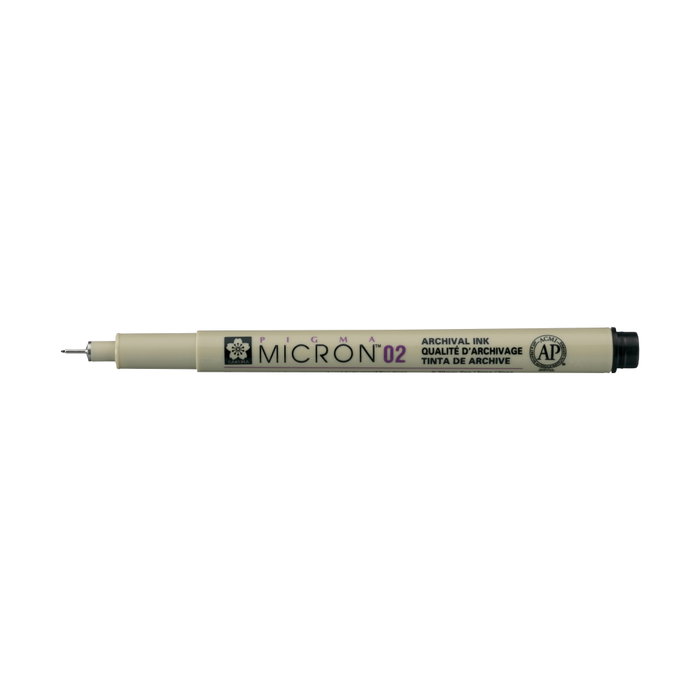 Sakura Pigma Micron 02 - 0.30 mm - Negro Sakura Pigma Micron 02 - 0.30 mm - Negro