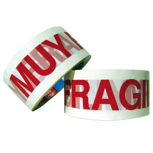 Tesa Cinta de Embalaje Tesapack Fragil Blanco/Rojo 50 mm x 66 m Tesa Cinta de Embalaje Tesapack Fragil Blanco/Rojo 50 mm x 66 m