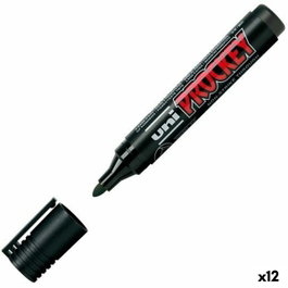 Uni-Ball Prockey PM-122 Marcador Negro Punta Bala 1,2-1,8mm (Set de 12)