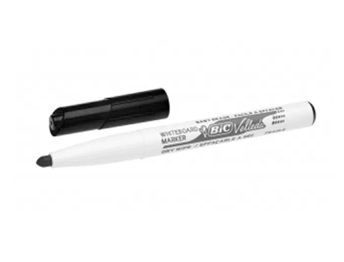 Bic Rotulador para Pizarra Velleda Negro Punta Redonda Trazo 1,4 mm Bic Rotulador para Pizarra Velleda Negro Punta Redonda Trazo 1,4 mm