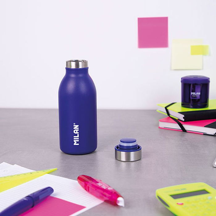 Milán Serie Acid Botella Isotérmica Acero Inoxidable 304 Azul Marino 354 ml