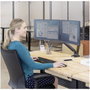 Fellowes Soporte Doble Platinum Series para Monitores de hasta 32'' Negro