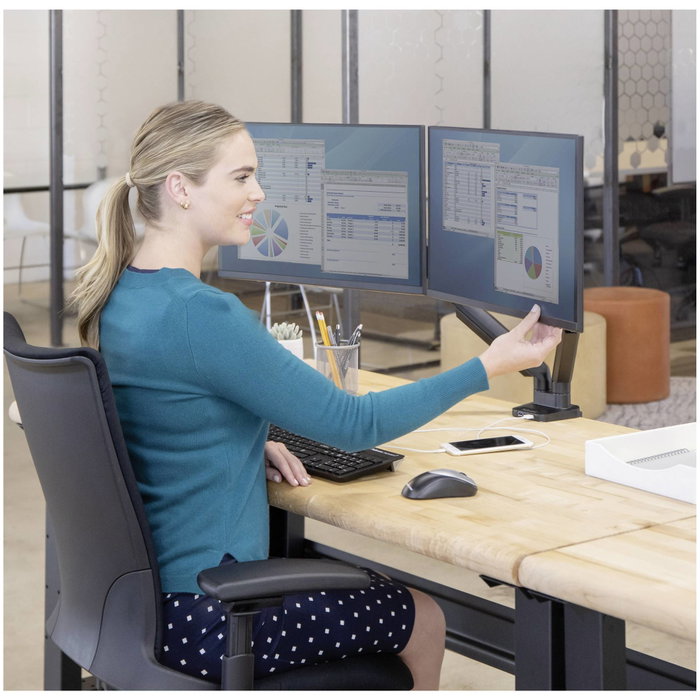 Fellowes Soporte Doble Platinum Series para Monitores de hasta 32'' Negro Fellowes Soporte Doble Platinum Series para Monitores de hasta 32'' Negro