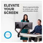 Fellowes Platinum Series Brazo Doble para Monitor Negro