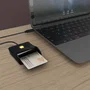 Aisens Lector de Tarjetas Inteligente DNI USB-C Negro ASCR-SN03C-BK