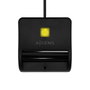 Aisens Lector de Tarjetas Inteligentes DNI USB-C Negro ASCR-SN03C-BK