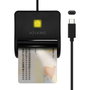 Aisens Lector de Tarjetas Inteligentes DNI USB-C Negro ASCR-SN03C-BK