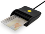 Aisens Lector de Tarjetas Inteligentes DNI USB-C Negro ASCR-SN03C-BK