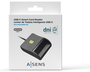 Aisens Lector de Tarjetas Inteligentes DNI USB-C Negro ASCR-SN03C-BK
