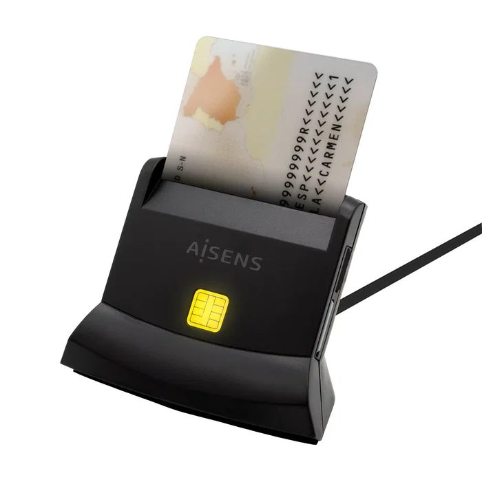 Aisens ASCR-SN04CSD-BK Lector de DNI y Tarjetas USB-C, Negro Aisens ASCR-SN04CSD-BK Lector de DNI y Tarjetas USB-C, Negro