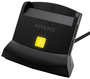 Aisens Lector de tarjetas inteligente DNI y tarjetas de memoria USB-C Negro ASCR-SN04CSD-BK