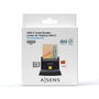 Aisens Lector de tarjetas inteligente DNI y tarjetas de memoria USB-C Negro ASCR-SN04CSD-BK