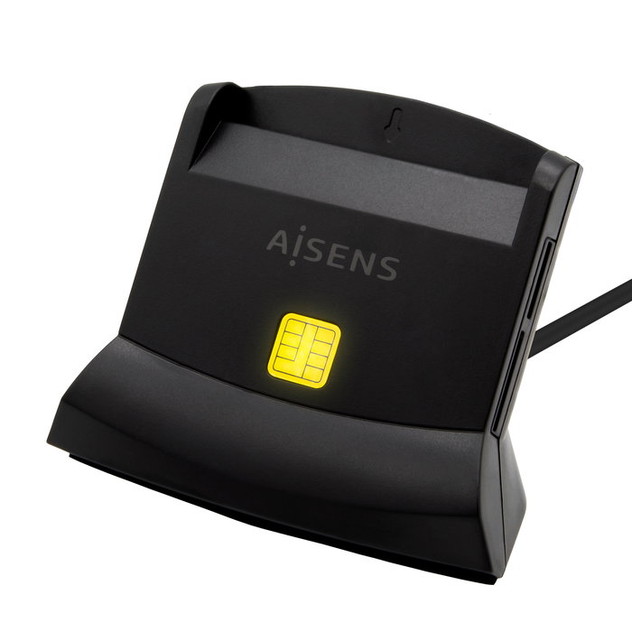 AISENS LECTOR DE TARJETA DNI CON LECTOR DE TARJETAS SD + SIM USB-C, NEGRO AISENS LECTOR DE TARJETA DNI CON LECTOR DE TARJETAS SD + SIM USB-C, NEGRO