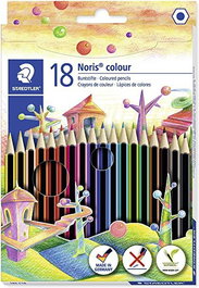 Staedtler Lápices de Colores Noris Colour Wopex Ecológico - Estuche de 18 Unidades (Set de 5) (Set de 5)